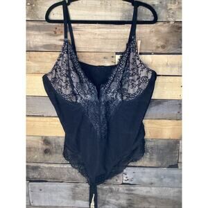Popilush Black And Lace Bodysuit Size 6XL